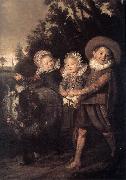 HALS, Frans Three Children with a Goat Cart china oil painting artist